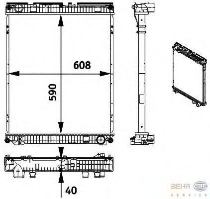 Radiator racire motor