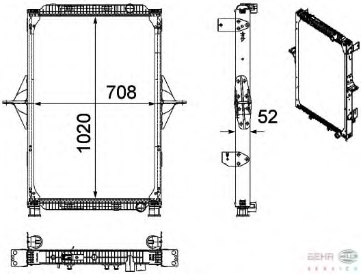 Radiator racire motor