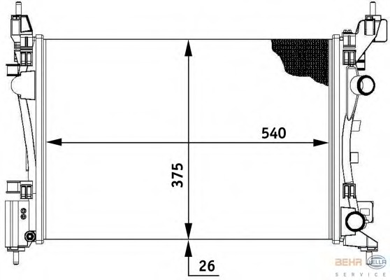 Radiator racire motor