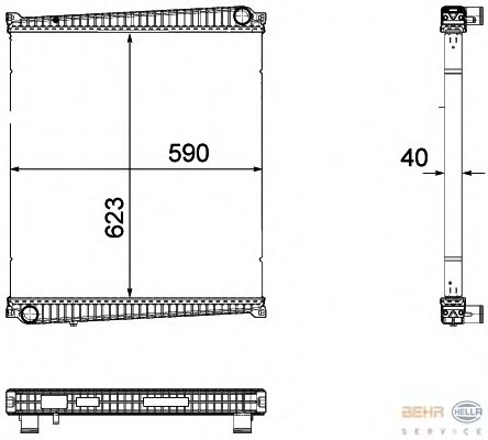 Radiator racire motor