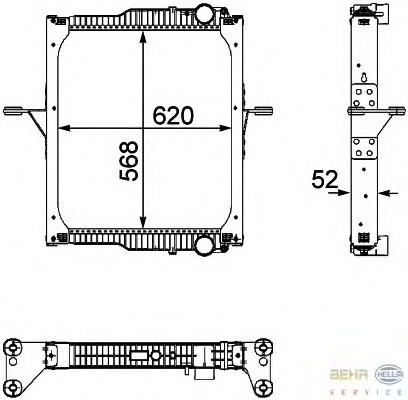 Radiator racire motor