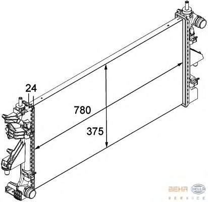 Radiator racire motor