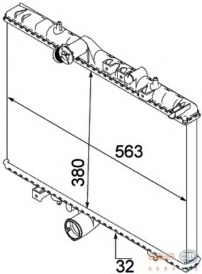 Radiator racire motor