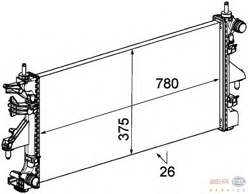 Radiator racire motor