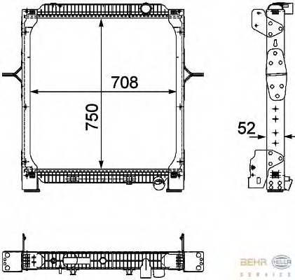 Radiator racire motor