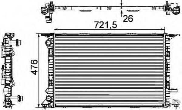 Radiator racire motor