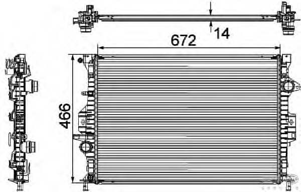 Radiator racire motor