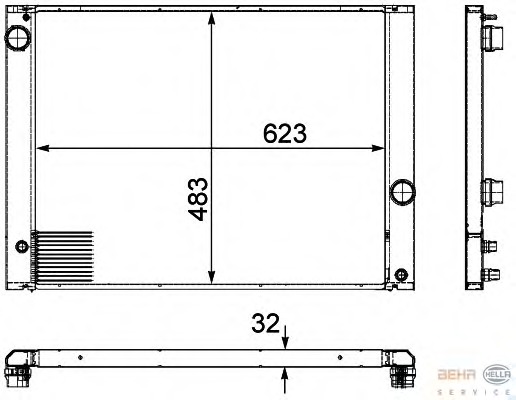 Radiator racire motor