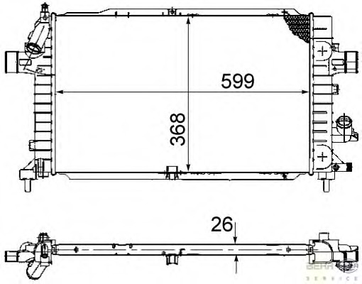 Radiator racire motor