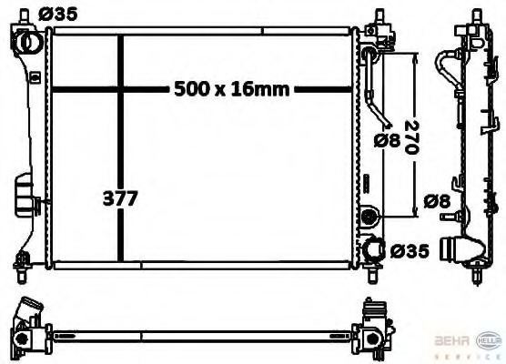 Radiator racire motor