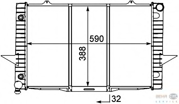 Radiator racire motor