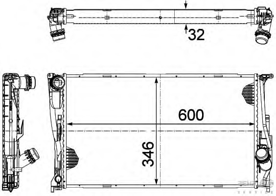 Radiator racire motor