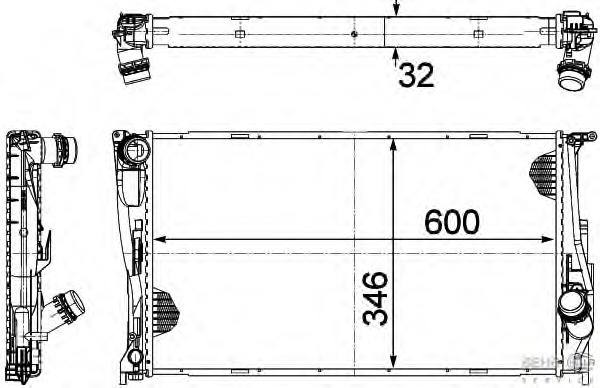 Radiator racire motor