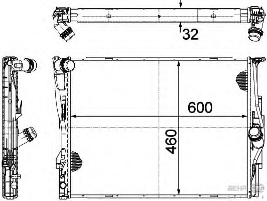 Radiator racire motor