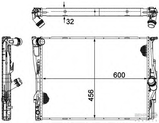 Radiator racire motor