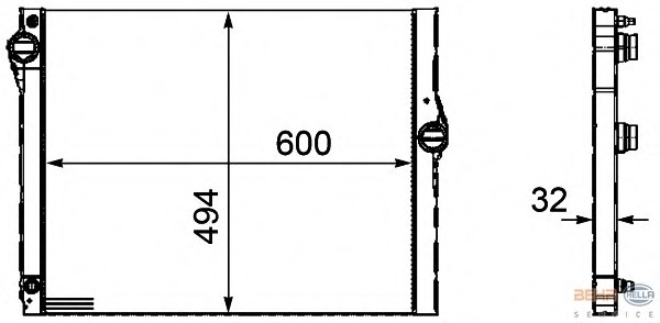 Radiator racire motor