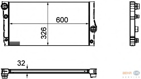 Radiator racire motor