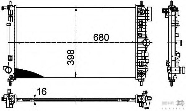 Radiator racire motor