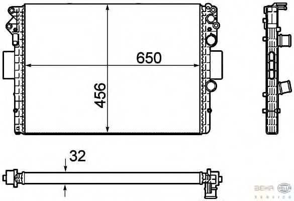 Radiator racire motor