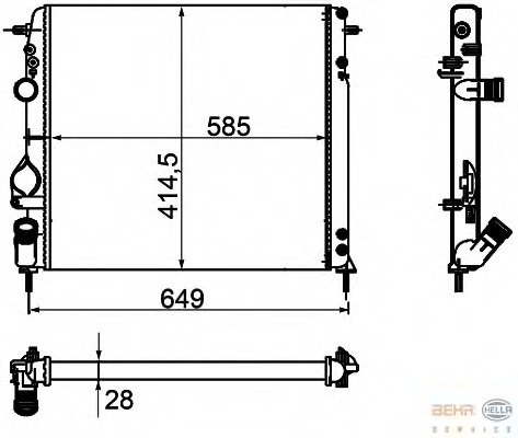 Radiator racire motor