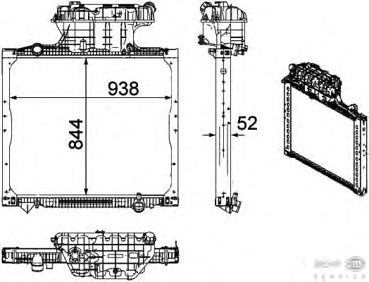 Radiator racire motor