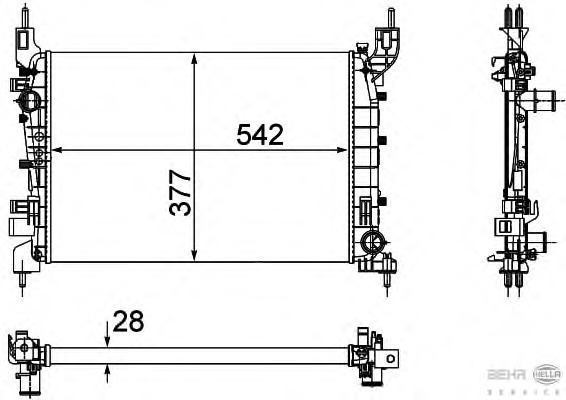 Radiator racire motor