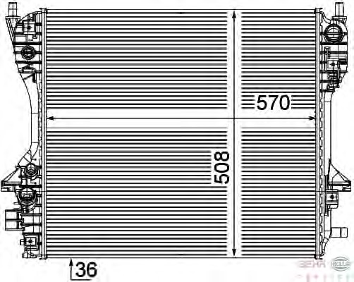 Radiator racire motor