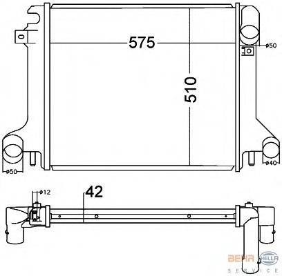 Radiator racire motor