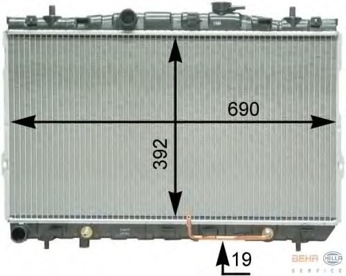 Radiator racire motor