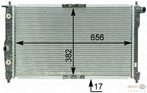 Radiator racire motor