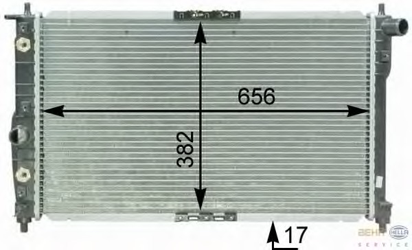 Radiator racire motor