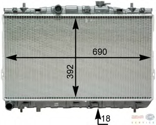 Radiator racire motor