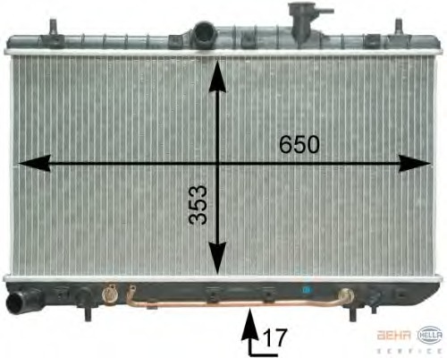 Radiator racire motor