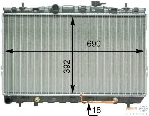 Radiator racire motor