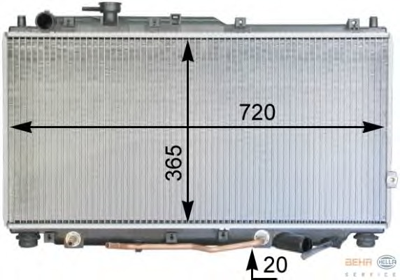 Radiator racire motor