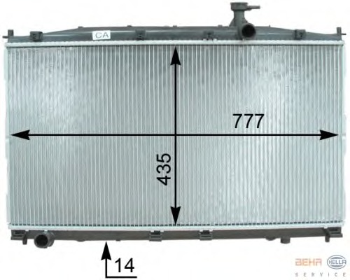 Radiator racire motor