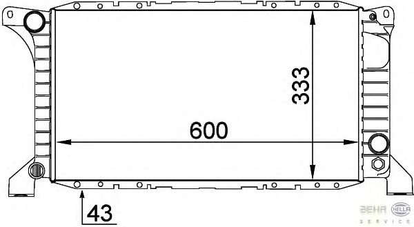 Radiator racire motor