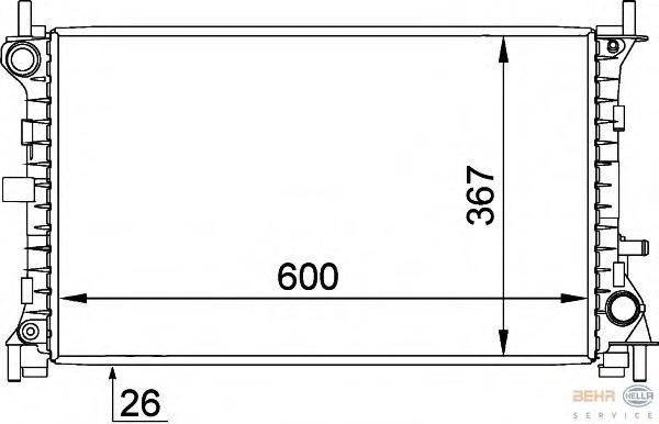 Radiator racire motor