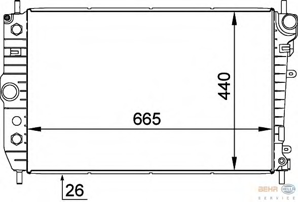 Radiator racire motor