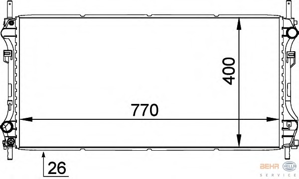 Radiator racire motor