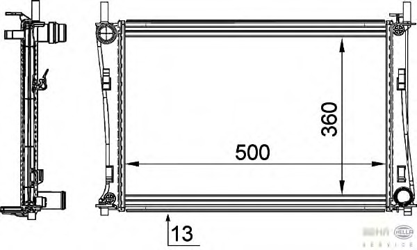 Radiator racire motor