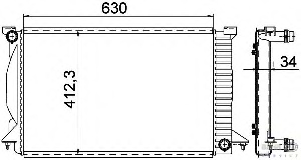 Radiator racire motor