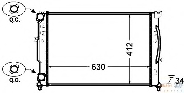 Radiator racire motor