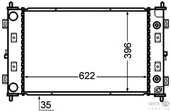 Radiator racire motor