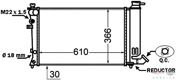 Radiator racire motor