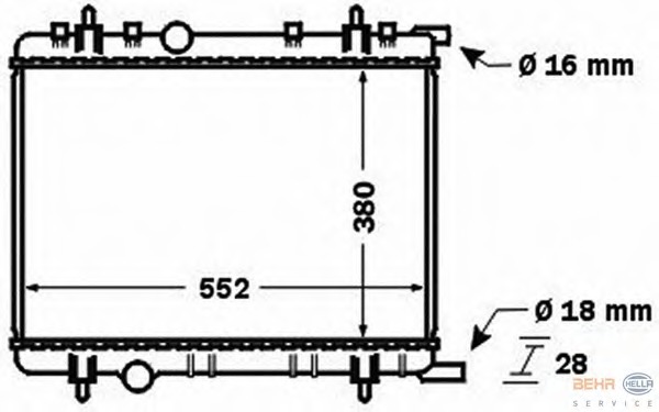 Radiator racire motor