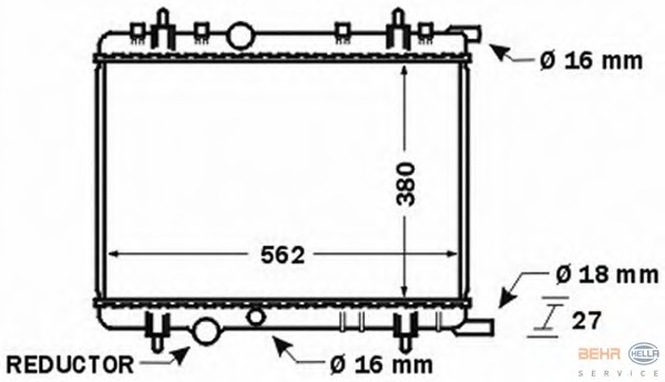 Radiator racire motor