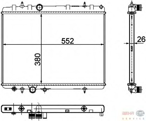 Radiator racire motor