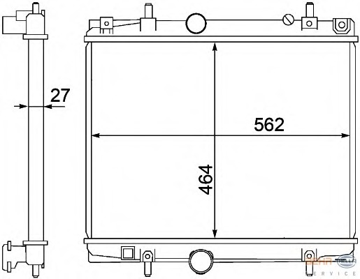 Radiator racire motor