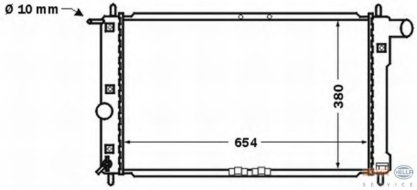 Radiator racire motor